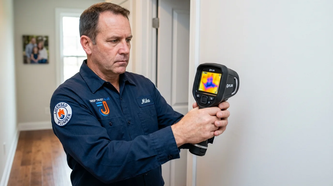 Thermal imaging leak detection by Johns Plumbing LLC in Bigfork